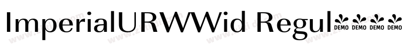 ImperialURWWid Regul字体转换